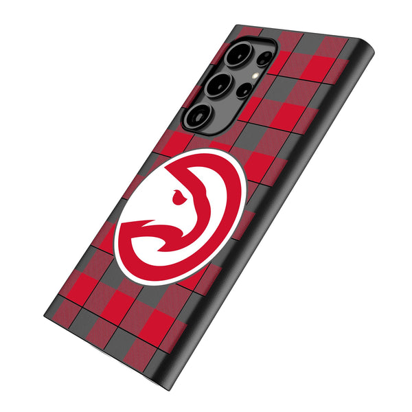 Atlanta Hawks Plaid Galaxy MagSafe Compatible Phone Case Iso.Jpg