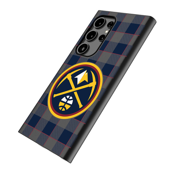 Denver Nuggets Plaid Galaxy MagSafe Compatible Phone Case Iso.Jpg