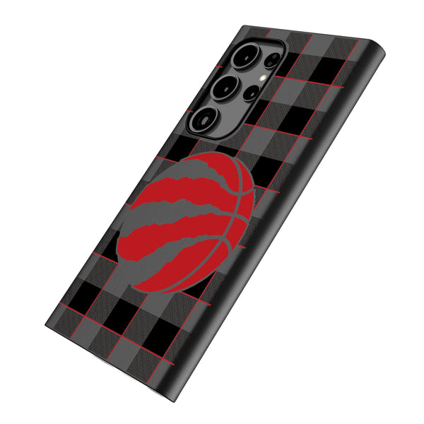 Toronto Raptors Plaid Galaxy MagSafe Compatible Phone Case Iso.Jpg