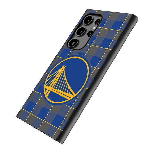 Golden State Warriors Plaid Galaxy MagSafe Compatible Phone Case Iso.Jpg