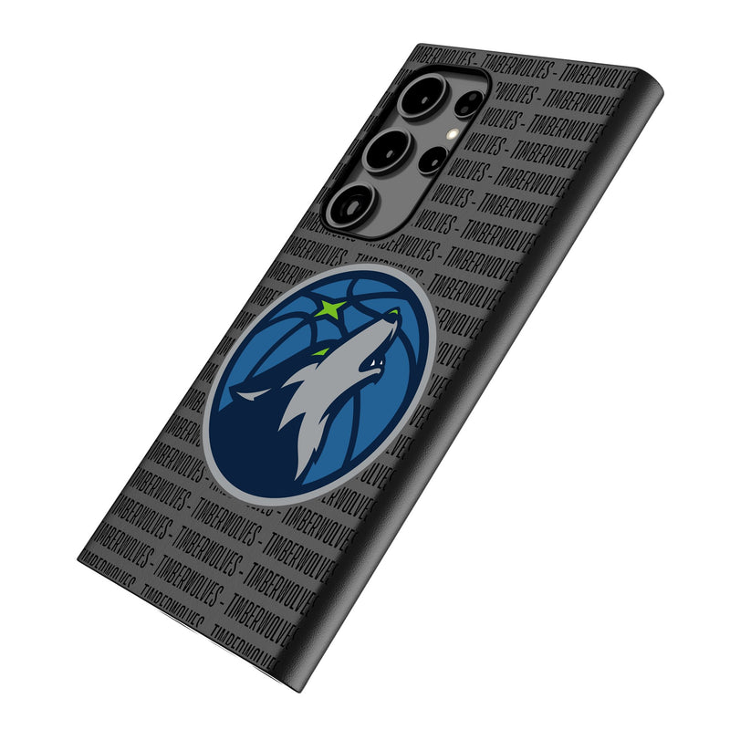 Minnesota Timberwolves Text Backdrop Galaxy MagSafe Compatible Phone Case Iso.Jpg