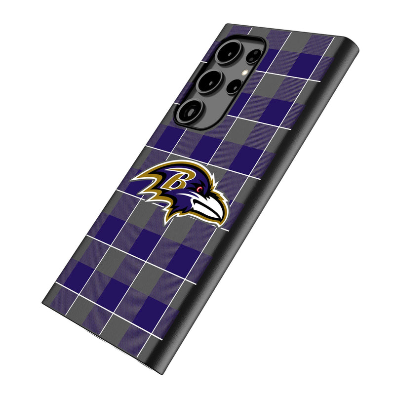 Baltimore Ravens Plaid Galaxy MagSafe Compatible Phone Case Iso.Jpg