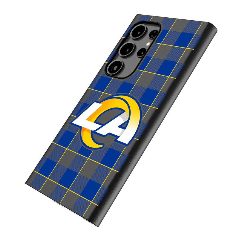 Los Angeles Rams Plaid Galaxy MagSafe Compatible Phone Case Iso.Jpg