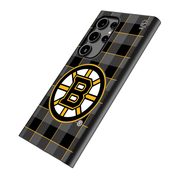 Boston Bruins Plaid Galaxy MagSafe Compatible Phone Case Iso.Jpg