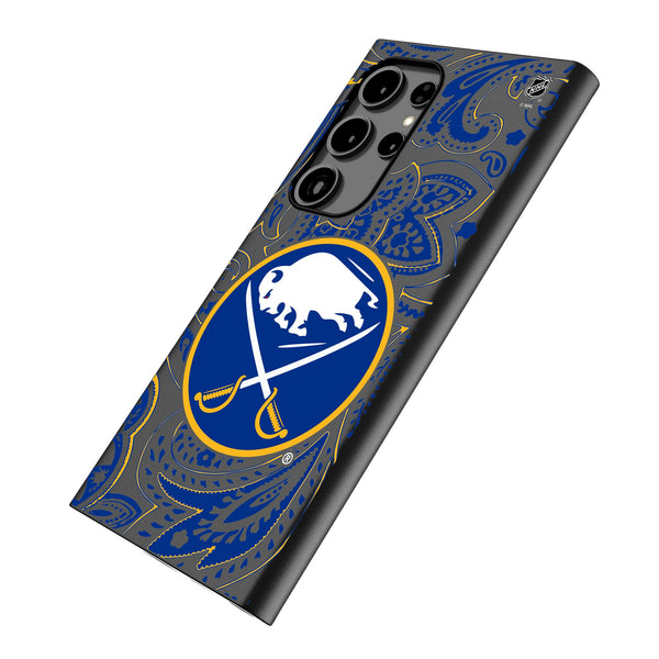 Buffalo Sabres Paisley Galaxy MagSafe Compatible Phone Case Iso.Jpg