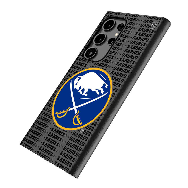 Buffalo Sabres Text Backdrop Galaxy MagSafe Compatible Phone Case Iso.Jpg