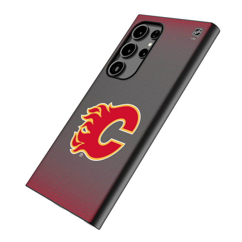 Calgary Flames Linen Galaxy MagSafe Compatible Phone Case Iso.Jpg