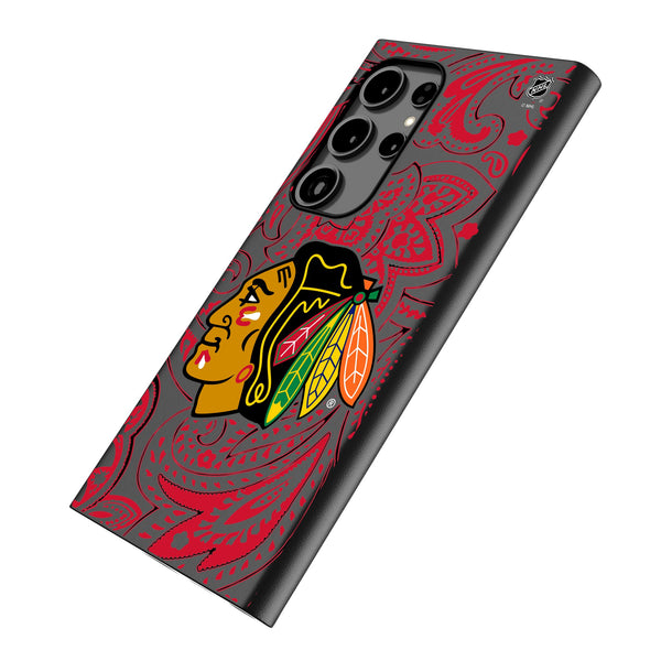 Chicago Blackhawks Paisley Galaxy MagSafe Compatible Phone Case Iso.Jpg