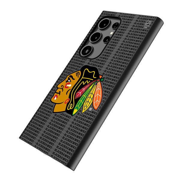 Chicago Blackhawks Text Backdrop Galaxy MagSafe Compatible Phone Case Iso.Jpg