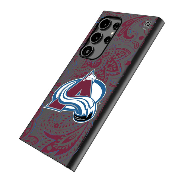 Colorado Avalanche Paisley Galaxy MagSafe Compatible Phone Case Iso.Jpg