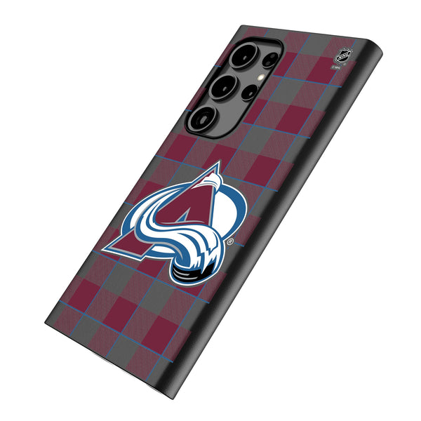 Colorado Avalanche Plaid Galaxy MagSafe Compatible Phone Case Iso.Jpg