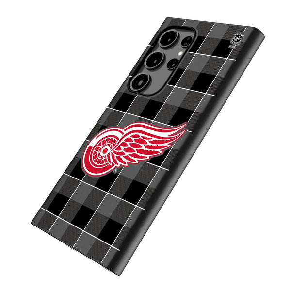 Detroit Red Wings Plaid Galaxy MagSafe Compatible Phone Case Iso.Jpg