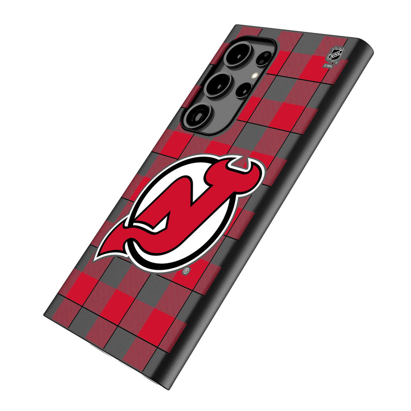 New Jersey Devils Plaid Galaxy MagSafe Compatible Phone Case Iso.Jpg