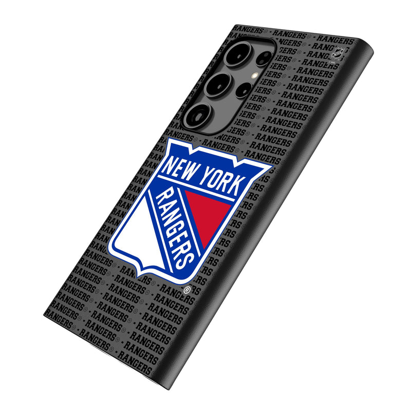 New York Rangers Text Backdrop Galaxy MagSafe Compatible Phone Case Iso.Jpg