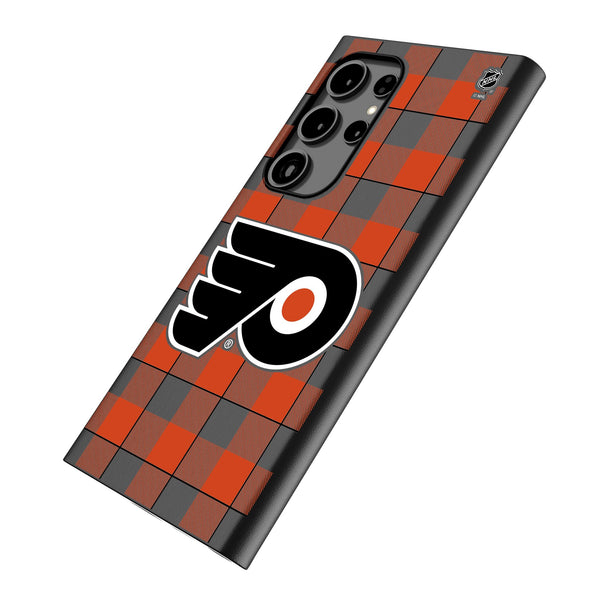 Philadelphia Flyers Plaid Galaxy MagSafe Compatible Phone Case Iso.Jpg