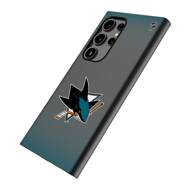 San Jose Sharks Linen Galaxy MagSafe Compatible Phone Case Iso.Jpg