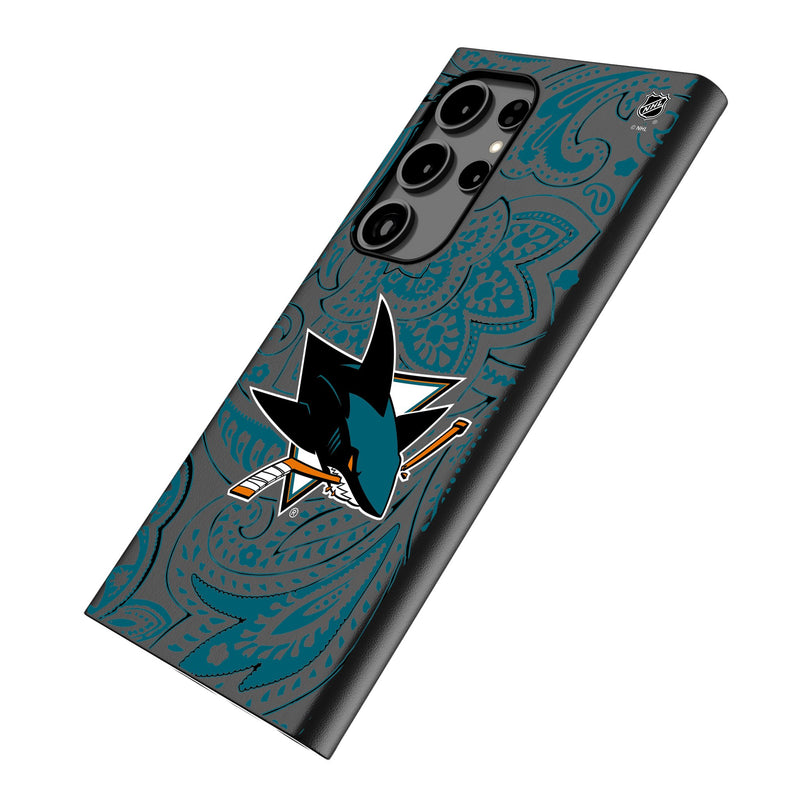 San Jose Sharks Paisley Galaxy MagSafe Compatible Phone Case Iso.Jpg