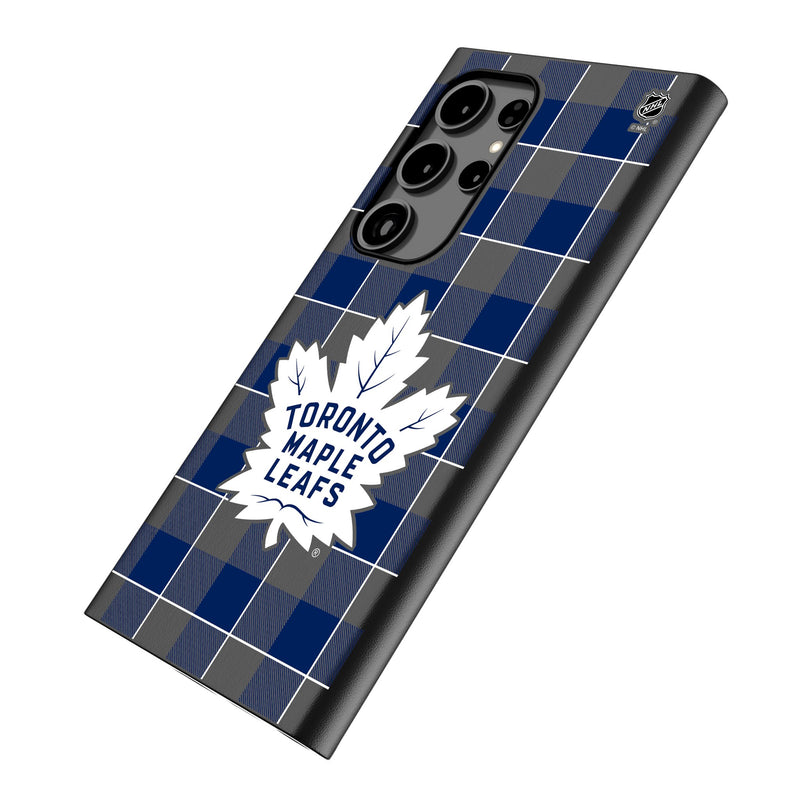 Toronto Maple Leafs Plaid Galaxy MagSafe Compatible Phone Case Iso.Jpg