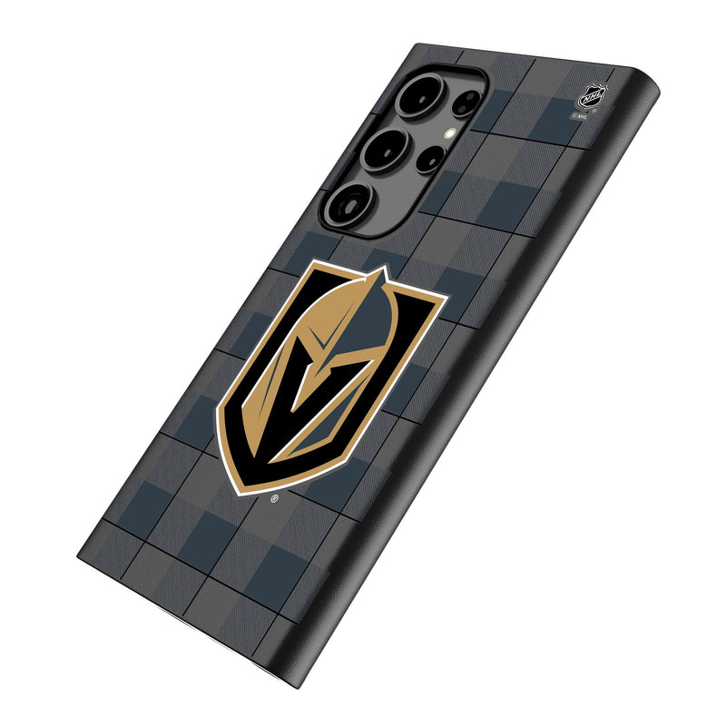 Vegas Golden Knights Plaid Galaxy MagSafe Compatible Phone Case Iso.Jpg