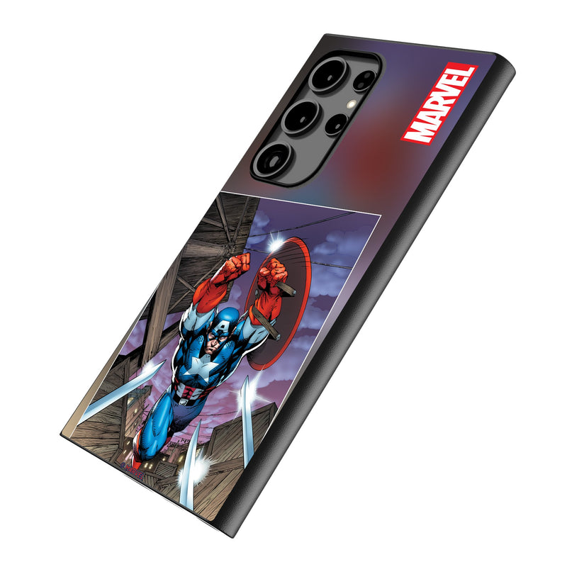 Marvel Avengers Captain America Cover Art Galaxy MagSafe Compatible Phone Case Iso.Jpg