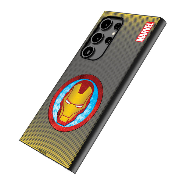 Marvel Avengers Iron Man Grid Galaxy MagSafe Compatible Phone Case Iso.Jpg