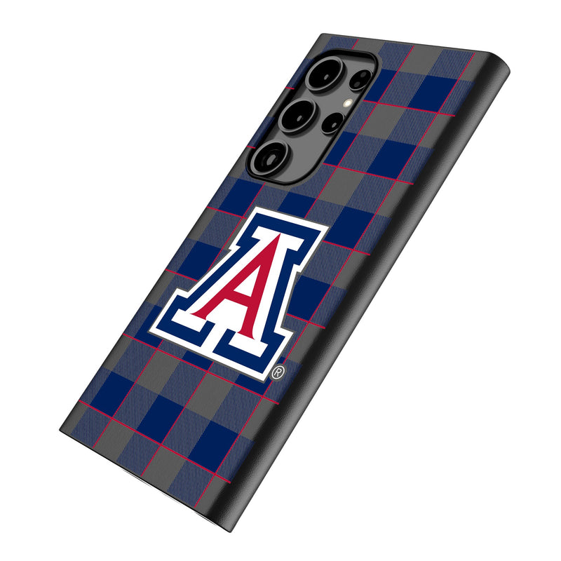 University of Arizona Wildcats Plaid Galaxy MagSafe Compatible Phone Case Iso.Jpg