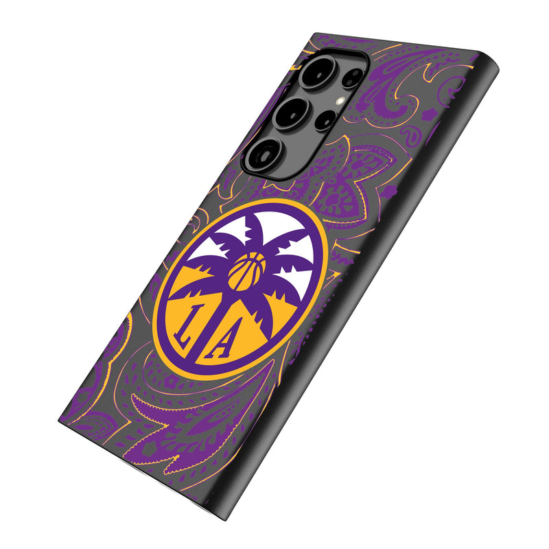 Los Angeles Sparks Paisley Galaxy MagSafe Compatible Phone Case Iso.Jpg