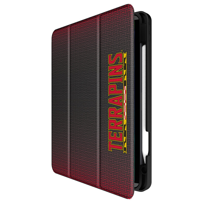 University of Maryland Terrapins Linen iPad Tablet Case Front.Jpg