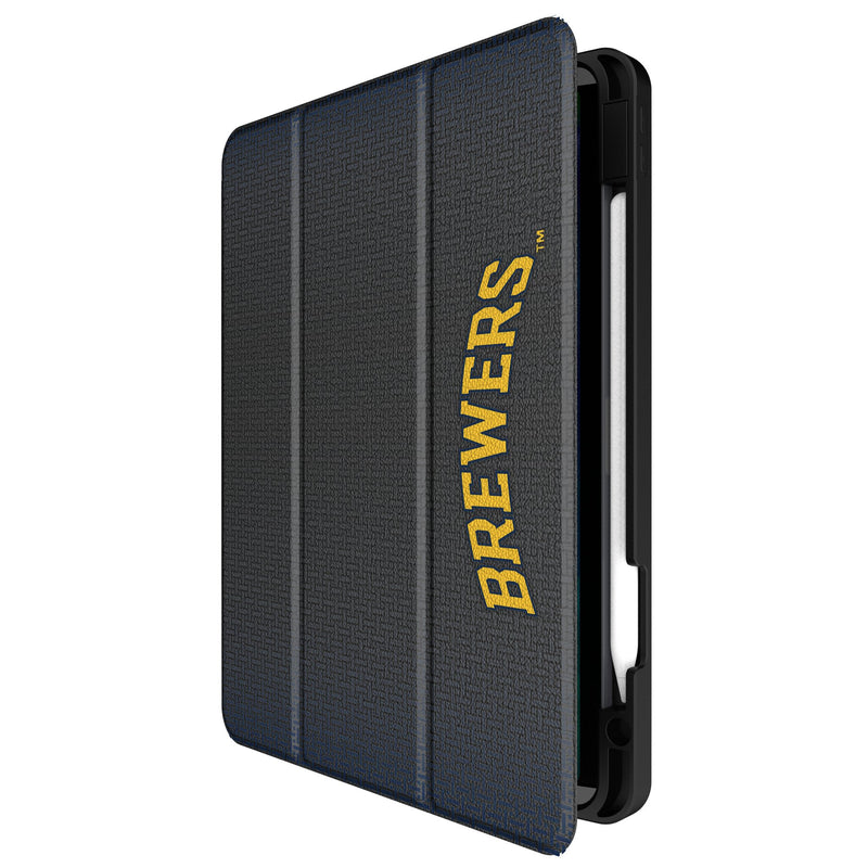 Milwaukee Brewers Linen iPad Tablet Case Front.Jpg