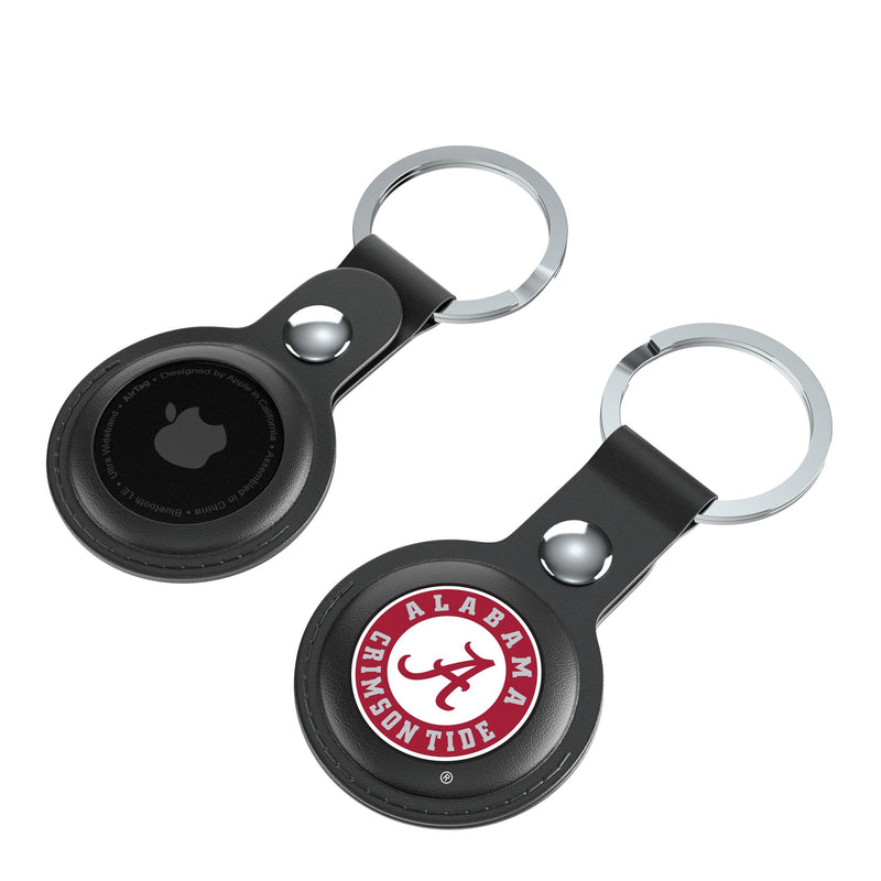 University of Alabama Crimson Tide Insignia AirTag Black Airtag Holder 2-Pack Iso.Jpg