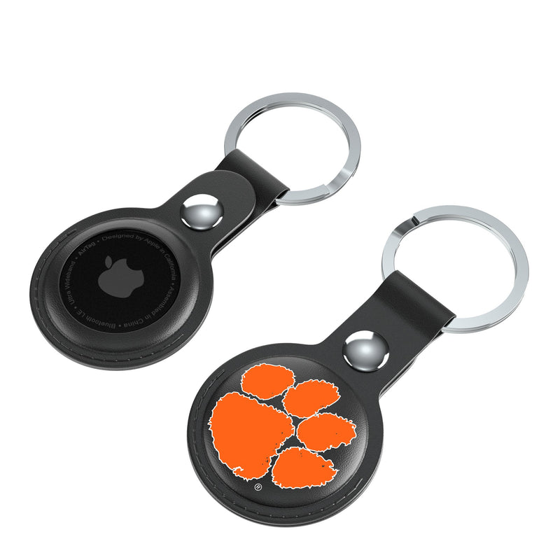 Clemson University Tigers Insignia AirTag Black Airtag Holder 2-Pack Iso.Jpg