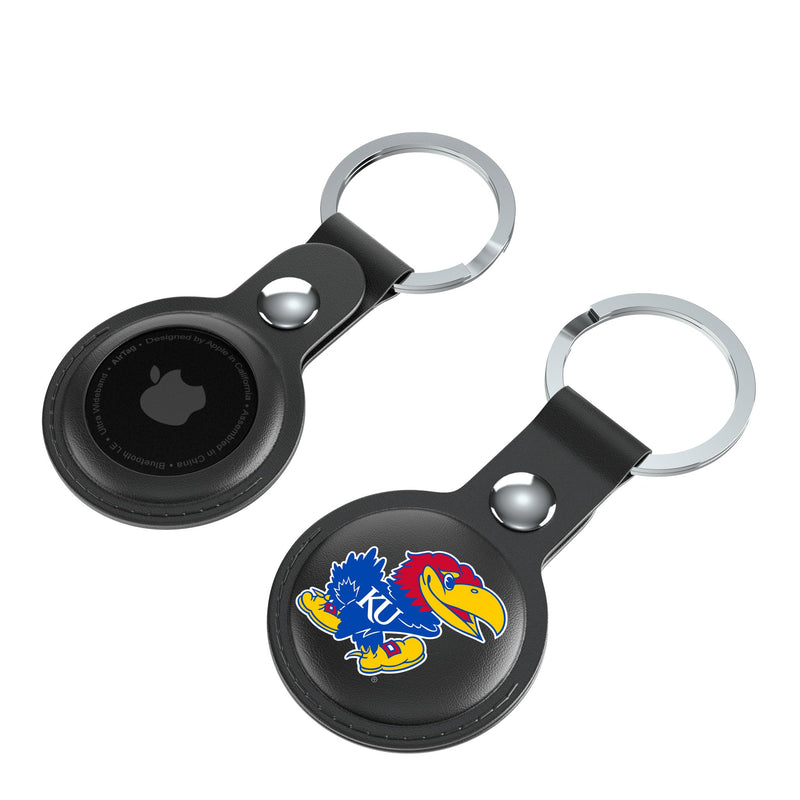 University of Kansas Jayhawks Insignia AirTag Black Airtag Holder 2-Pack Iso.Jpg