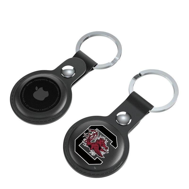 University of South Carolina Gamecocks Insignia AirTag Black Airtag Holder 2-Pack Iso.Jpg