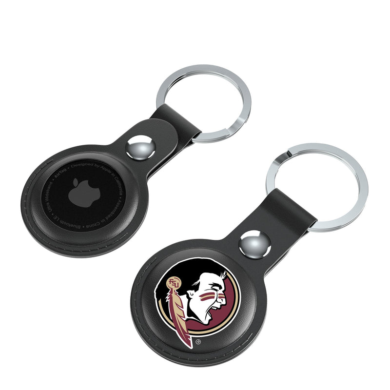 Florida State University Seminoles Insignia AirTag Black Airtag Holder 2-Pack Iso.Jpg