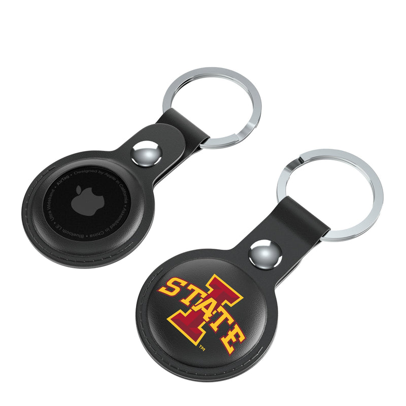 Iowa State University Cyclones Insignia AirTag Black Airtag Holder 2-Pack Iso.Jpg