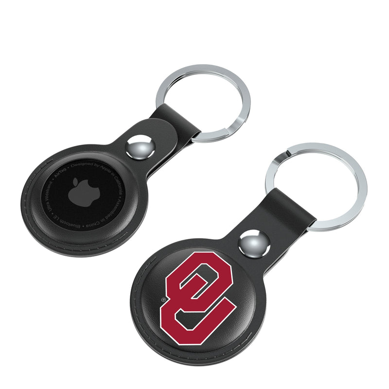 University of Oklahoma Sooners Insignia AirTag Black Airtag Holder 2-Pack Iso.Jpg