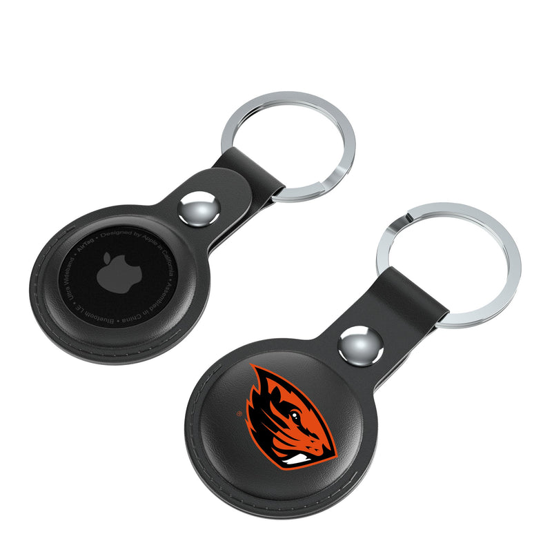 Oregon State University Beavers Insignia AirTag Black Airtag Holder 2-Pack Iso.Jpg