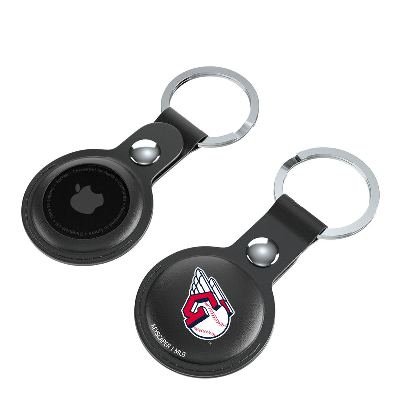 Cleveland Guardians Insignia AirTag Black Airtag Holder 2-Pack Iso.Jpg