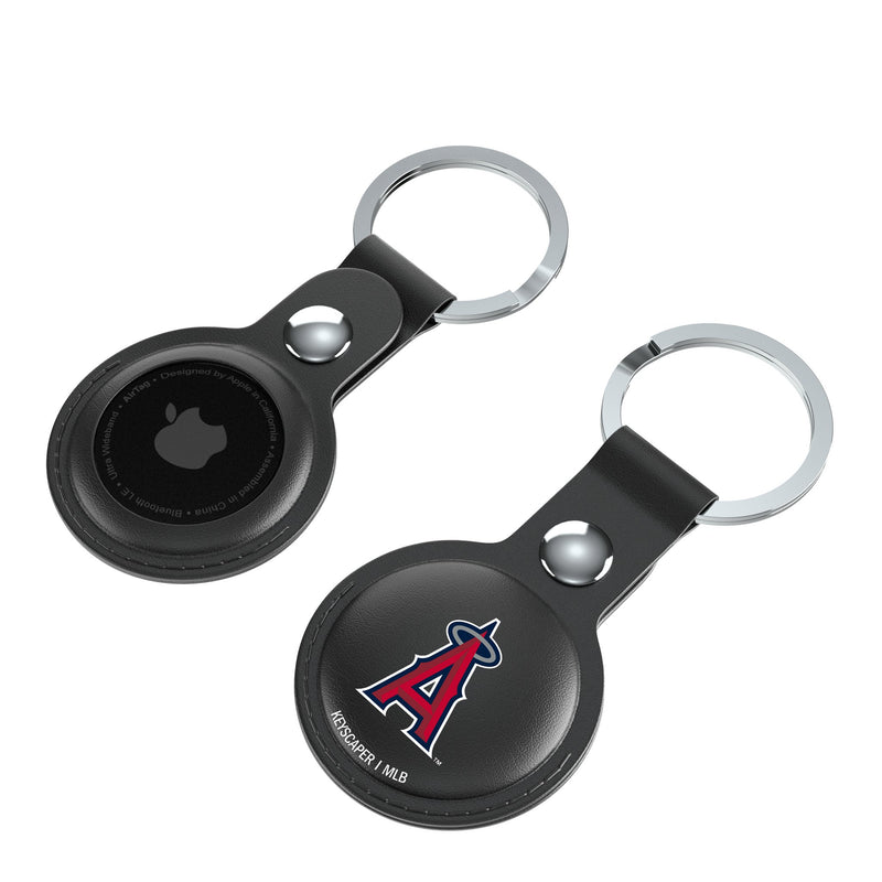 Los Angeles Angels Insignia AirTag Black Airtag Holder 2-Pack Iso.Jpg