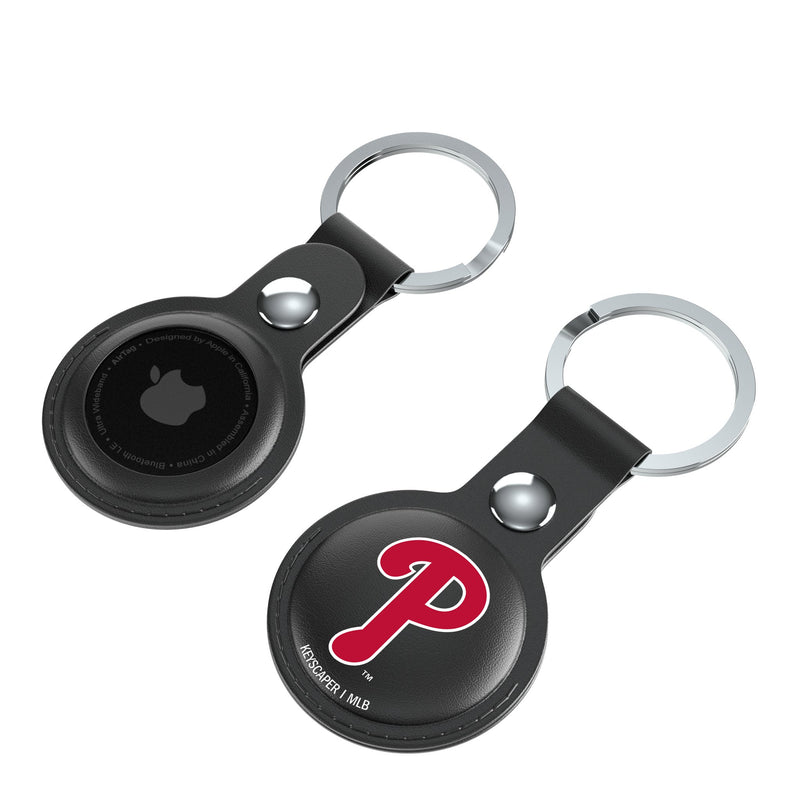 Philadelphia Phillies Insignia AirTag Black Airtag Holder 2-Pack Iso.Jpg