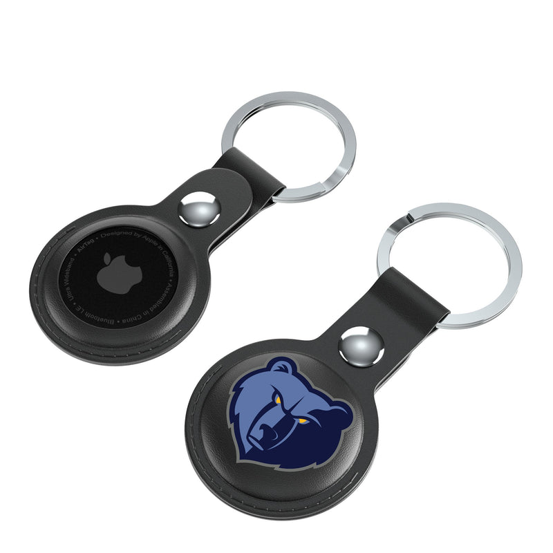 Memphis Grizzlies Insignia AirTag Black Airtag Holder 2-Pack Iso.Jpg