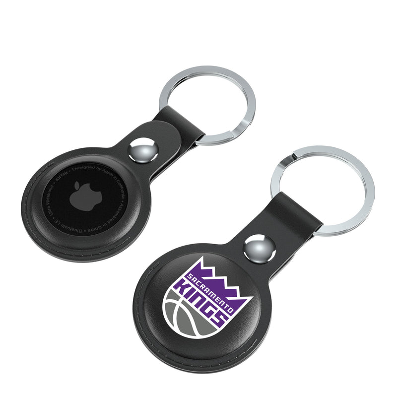 Sacramento Kings Insignia AirTag Black Airtag Holder 2-Pack Iso.Jpg