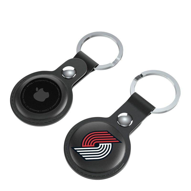 Portland Trail Blazers Insignia AirTag Black Airtag Holder 2-Pack Iso.Jpg