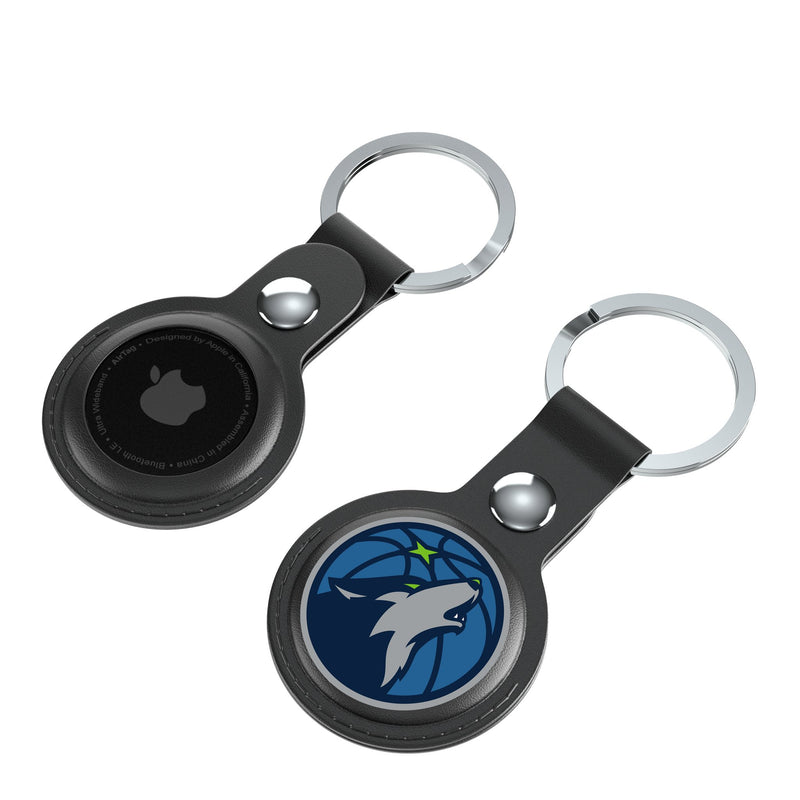 Minnesota Timberwolves Insignia AirTag Black Airtag Holder 2-Pack Iso.Jpg