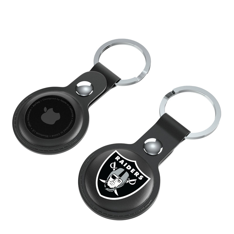 Las Vegas Raiders Insignia AirTag Black Airtag Holder 2-Pack Iso.Jpg