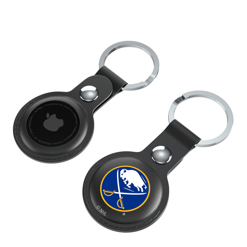 Buffalo Sabres Insignia AirTag Black Airtag Holder 2-Pack Iso.Jpg