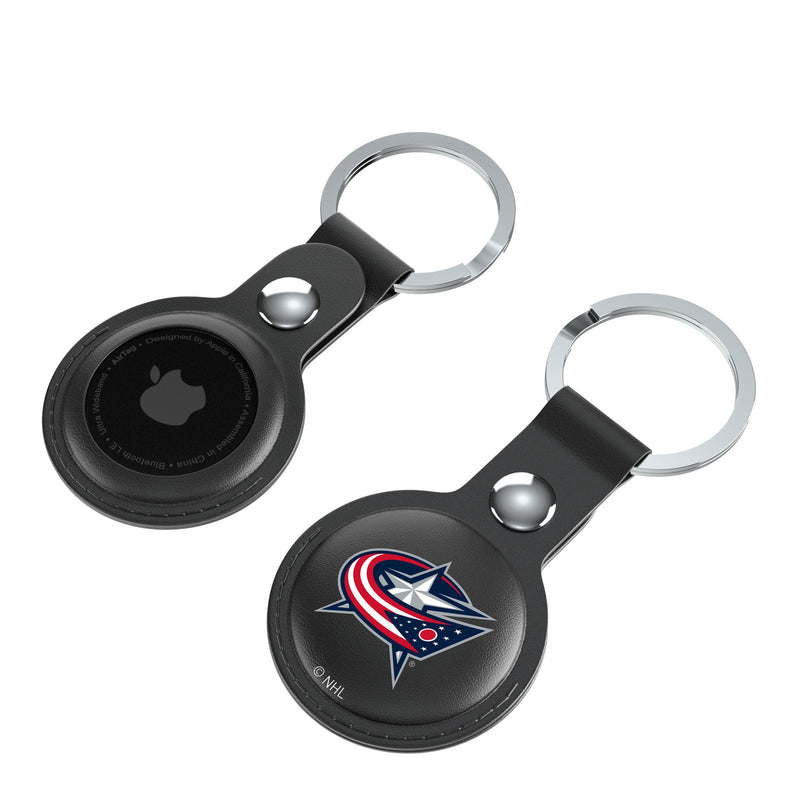 Columbus Blue Jackets Insignia AirTag Black Airtag Holder 2-Pack Iso.Jpg