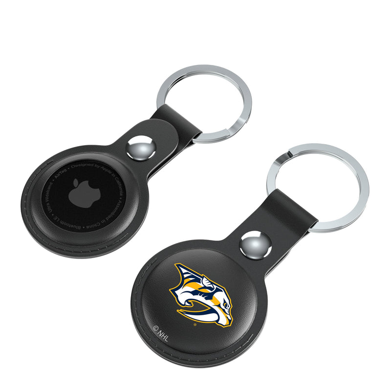 Nashville Predators Insignia AirTag Black Airtag Holder 2-Pack Iso.Jpg