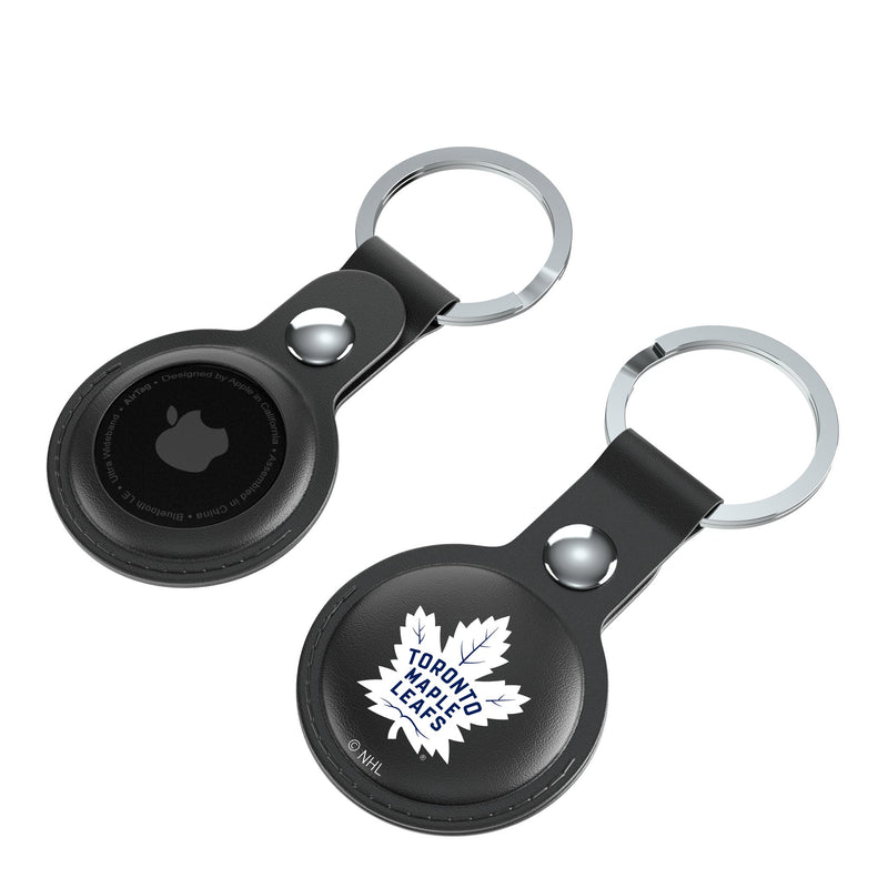 Toronto Maple Leafs Insignia AirTag Black Airtag Holder 2-Pack Iso.Jpg