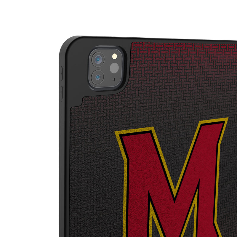 University of Maryland Terrapins Linen iPad Tablet Case Back.Jpg